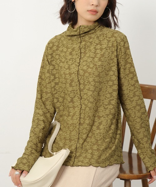tシャツ タートルネック刺繍シアートップス レディース : ZOZOTOWN