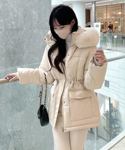 SEU ダウンコート ダウンジャケット グラスラインボリューム中綿