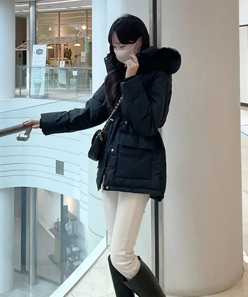 SEU ダウンコート ダウンジャケット グラスラインボリューム中綿