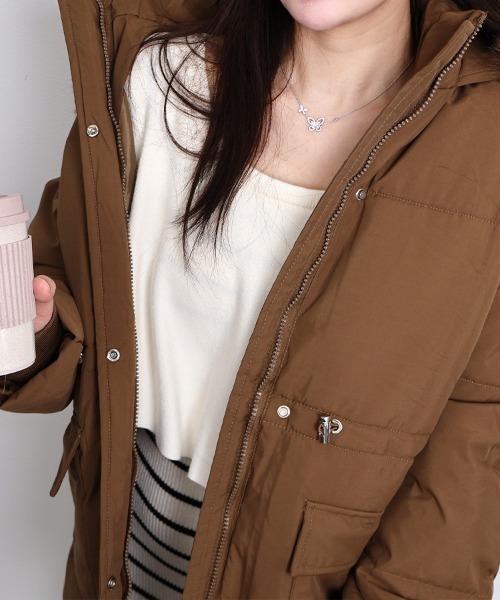 SEU ダウンコート ダウンジャケット グラスラインボリューム中綿