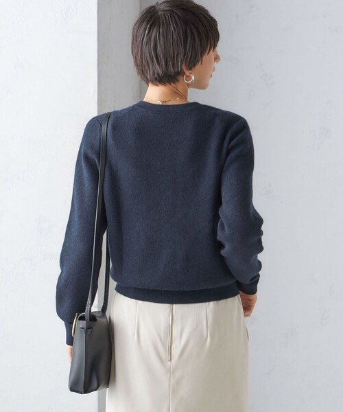 SHIPS（シップス） カーディガン カシミヤ クルーネック カーディガン