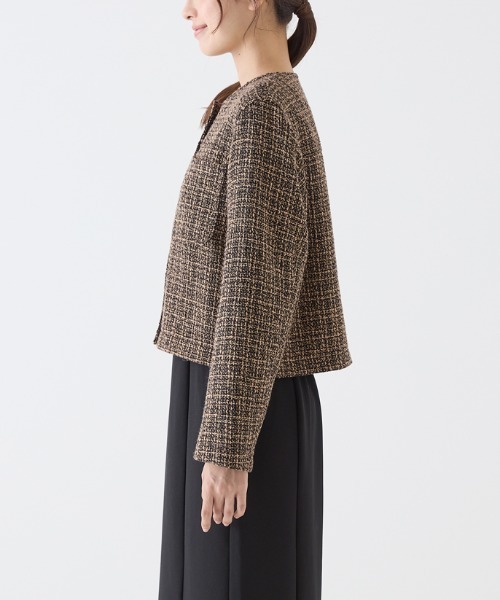 Tuche ジャケット ノーカラージャケット Tuche/トゥシェ ハレの日style
