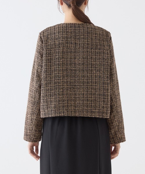 Tuche ジャケット ノーカラージャケット Tuche/トゥシェ ハレの日style