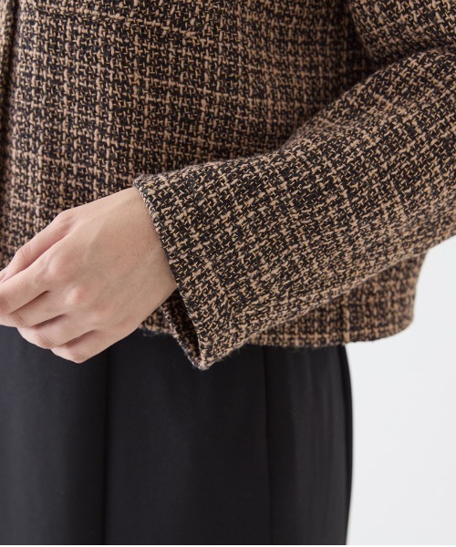 Tuche ジャケット ノーカラージャケット Tuche/トゥシェ ハレの日style