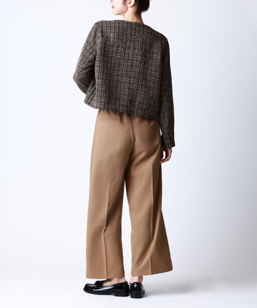 Tuche ジャケット ノーカラージャケット Tuche/トゥシェ ハレの日style