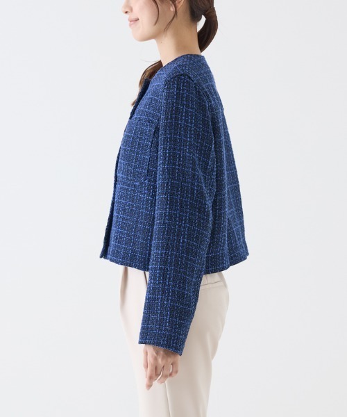 Tuche ジャケット ノーカラージャケット Tuche/トゥシェ ハレの日style
