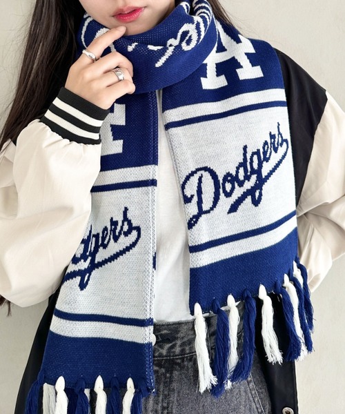 MLB マフラー ストール MLB(エムエルビー)/MLB TEAM MUFF チームロゴ