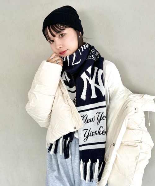 MLB マフラー ストール MLB(エムエルビー)/MLB TEAM MUFF チームロゴ