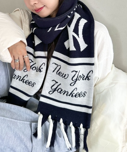 MLB マフラー ストール MLB(エムエルビー)/MLB TEAM MUFF チームロゴ