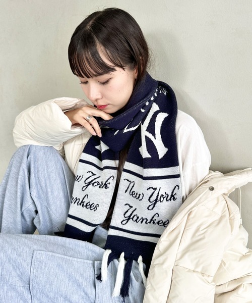 MLB マフラー ストール MLB(エムエルビー)/MLB TEAM MUFF チームロゴ