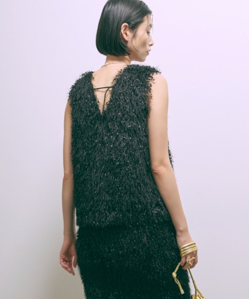 ブラウス シャツ 「Set Up」Kirakira Feather Pullover レディース