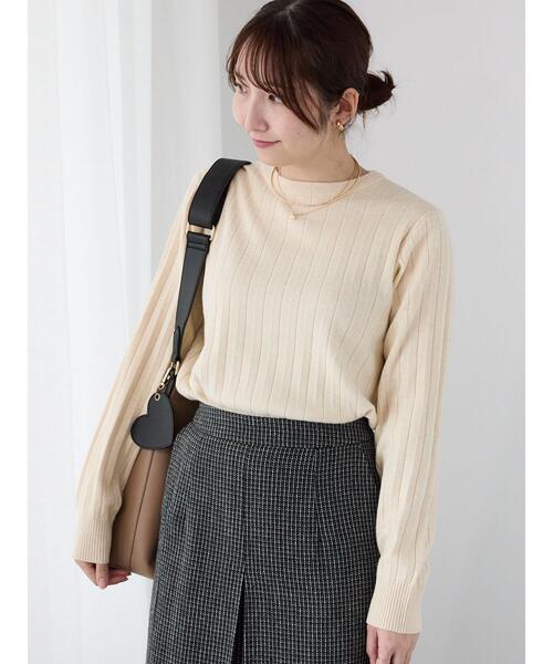 Te chichi TERRASSE ニット セーター ラメ混プリーツ編みニット