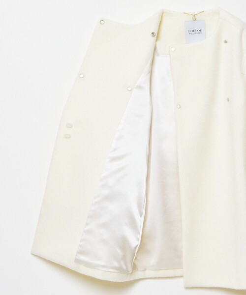 LOULOU WILLOUGHBY ノーカラーコート コート 「LOULOU