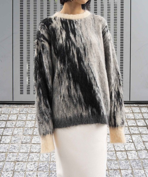 ニット セーター DIMENSION MOHAIR KNIT  / ディメンションモヘアニット レディース THINGS THAT MATTER ニット セーター DIMENSION MOHAIR KNIT