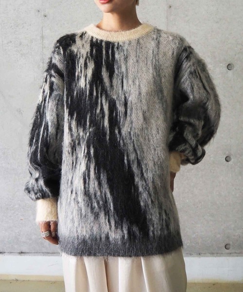 ニット セーター DIMENSION MOHAIR KNIT  / ディメンションモヘアニット レディース THINGS THAT MATTER ニット セーター DIMENSION MOHAIR KNIT