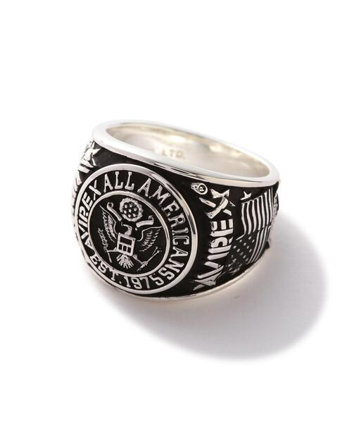 AFB COLLEGE RING カレッジリング シルバー AVIREX（アヴィレックス） 指輪 リング 「AVIREX by J.H.M CO.，LTD