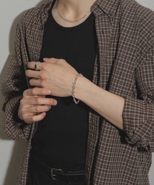 ブレスレット 「silver925」TwistchainBracelet/ツイストチェーンブレスレット レディース メンズの画像