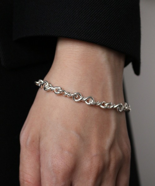 ブレスレット 「silver925」TwistchainBracelet/ツイストチェーンブレスレット レディース メンズの画像