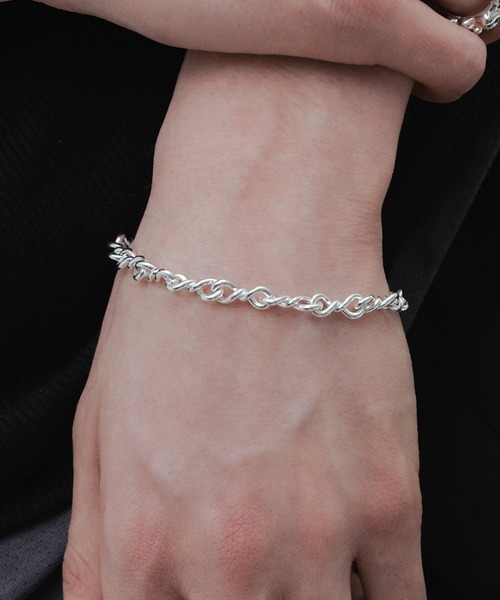 ブレスレット 「silver925」TwistchainBracelet/ツイストチェーンブレスレット レディース メンズの画像