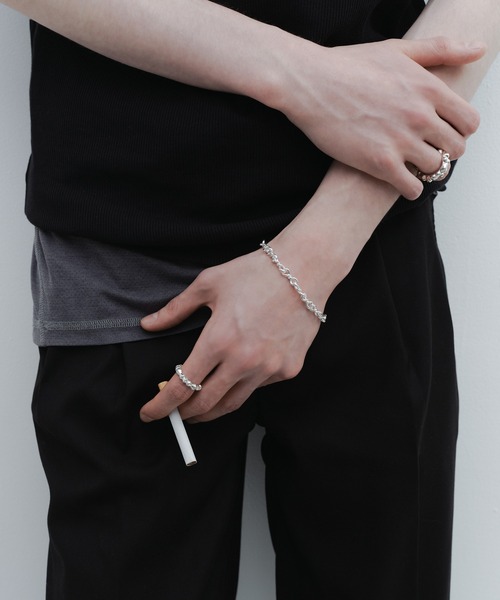 ブレスレット 「silver925」TwistchainBracelet/ツイストチェーンブレスレット レディース メンズの画像