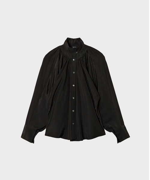 ブラウス シャツ 「support surface/サポートサーフェス」GATHER SLEEVE BLOUSE/ギャザースリーブブラウス レディース