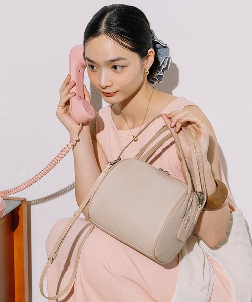 Beau're（ヴュレ） ボストンバッグ BEAURE カウレザー 2WAY ドラム型