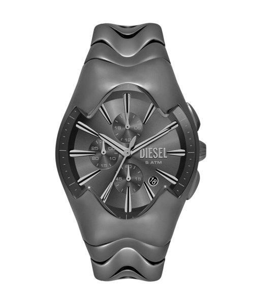 【DIESEL/ディーゼル】腕時計 アナログ ステンレス ブラック シルバー人気 DIESEL/ディーゼル】腕時計ステンレス ブラック シルバー