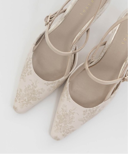 RANDA トワルドゥジュイバックストラップパンプス RANDA パンプス トワルドゥジュイバックストラップパンプス