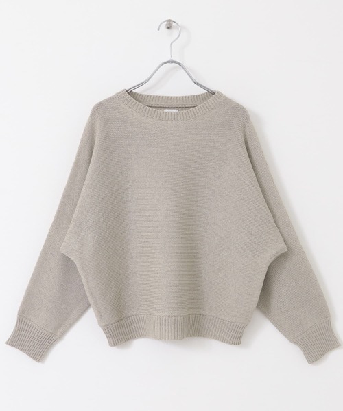 新品！URBAN RESEARCH DOORS リネン混スラブドルマンニット URBAN RESEARCH DOORS ニット セーター リネン混スラブドルマン