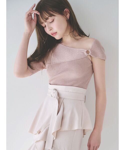 ❗️夏セール❗️ dazzlinアシメプリーツマーメイドスカート　グレー ❗️休日セール❗️ dazzlinアシメプリーツマーメイドスカート