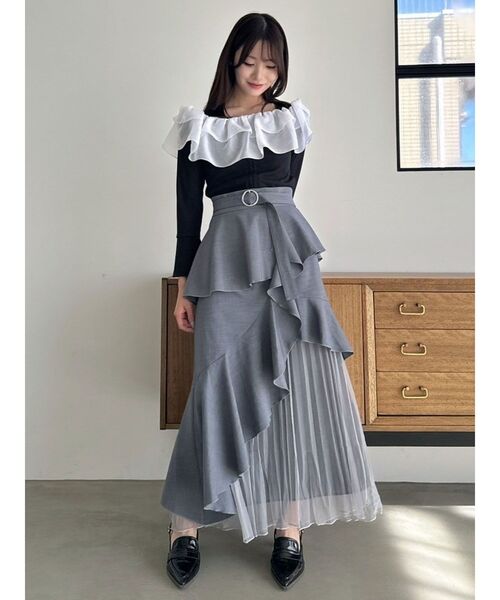アシメプリーツマーメイドスカート dazzlin dazzlin スカート アシメプリーツマーメイドスカート : ZOZOTOWN