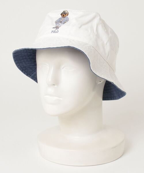 【新品】Ralph Laurenベア　ハット帽子 POLO RALPH LAUREN 帽子 ハット Polo ベア ツイル バケット