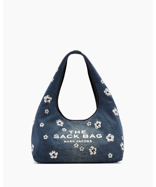 新品★マークジェイコブス スパンコール デイジー デニム サックバッグ MARC JACOBS ハンドバッグ SEQUIN DAISY DENIM SACK BAG THE