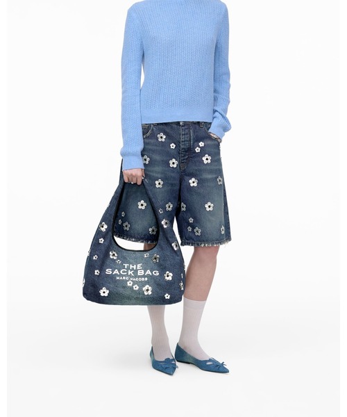 MARC JACOBS ハンドバッグ SEQUIN DAISY DENIM SACK BAG THE