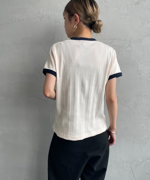 FRED PERRY/フレッドペリー] 別注 ランダムリブ ワンポイント