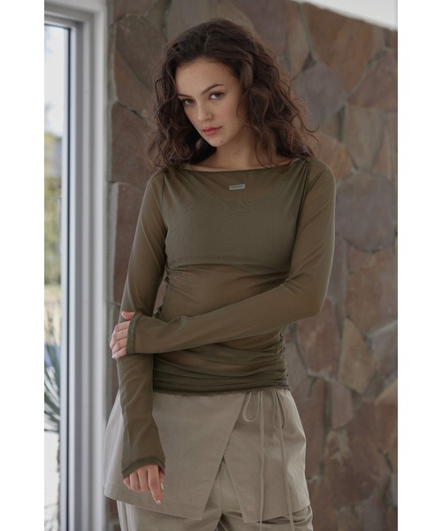 アリシアスタン  ウェルネス　トップス ALEXIA STAM tシャツ Wellness Mesh Long Sleeve Top/ウェルネス