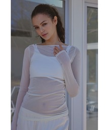 ALEXIA STAM（アリシアスタン） tシャツ Wellness Mesh Long Sleeve