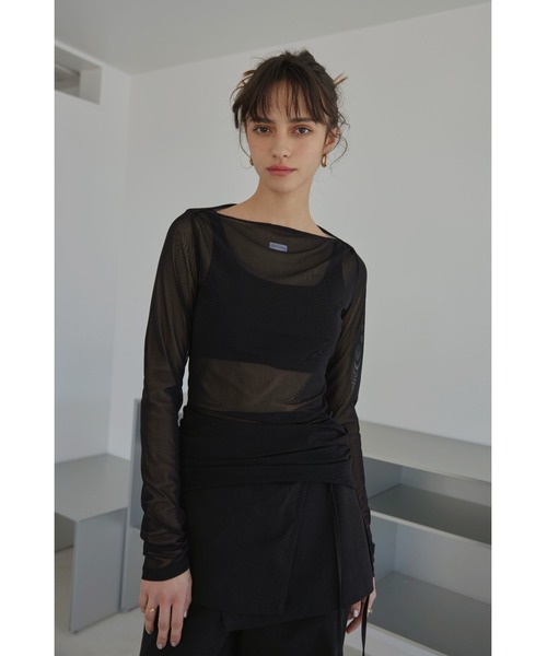 ALEXIA STAM tシャツ Wellness Mesh Long Sleeve Top/ウェルネス