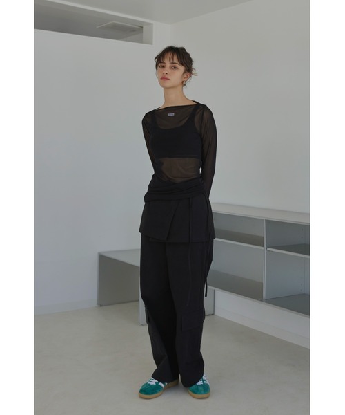 ALEXIA STAM tシャツ Wellness Mesh Long Sleeve Top/ウェルネス