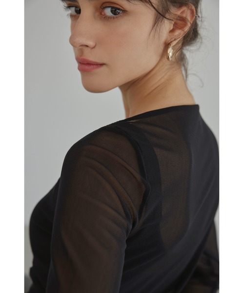 ALEXIA STAM tシャツ Wellness Mesh Long Sleeve Top/ウェルネス