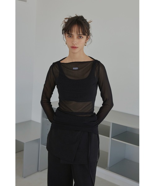 ALEXIA STAM tシャツ Wellness Mesh Long Sleeve Top/ウェルネス