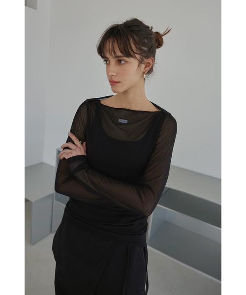 ALEXIA STAM tシャツ Wellness Mesh Long Sleeve Top/ウェルネス
