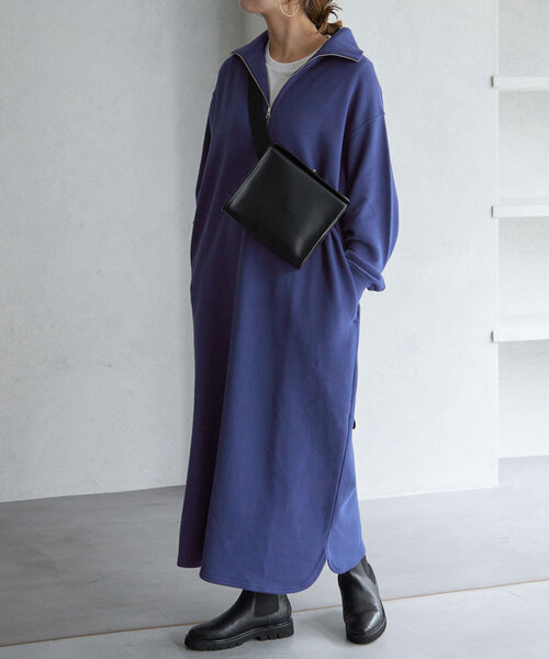 新品未使用　SLOBE IENA　ワンピース　ブルー SLOBE IENA 「SLOBE IENA」 長袖ワンピース FREE ブルー系その他