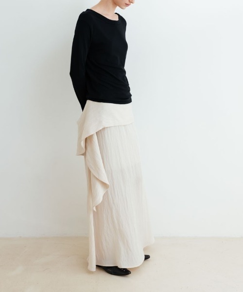 Studio Doe tシャツ Premium Tencel Spread Neck Sweater レディース