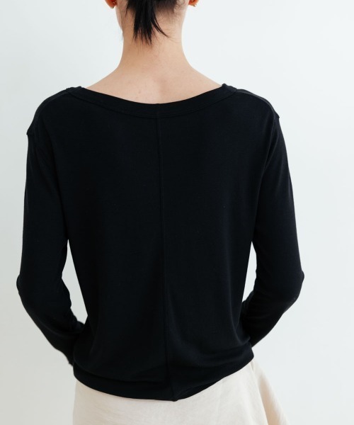 Studio Doe tシャツ Premium Tencel Spread Neck Sweater レディース 