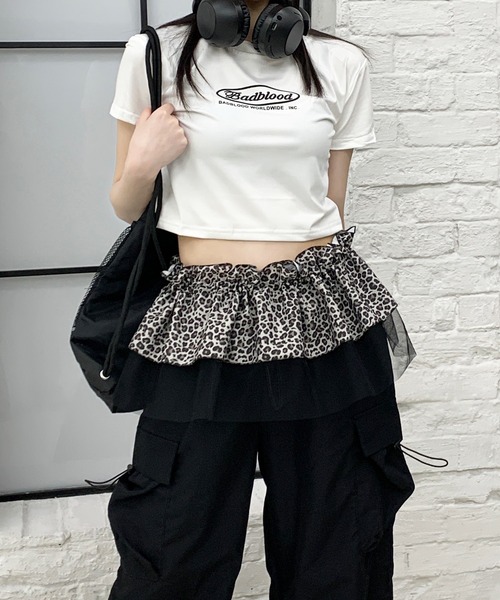 lilful スカート レオパードレイヤードラップスカート : ZOZOTOWN
