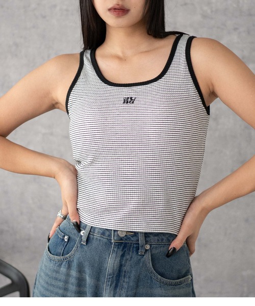 WEGO（ウィゴー） タンクトップ ノースリーブ WEGO/グラフィックカップ