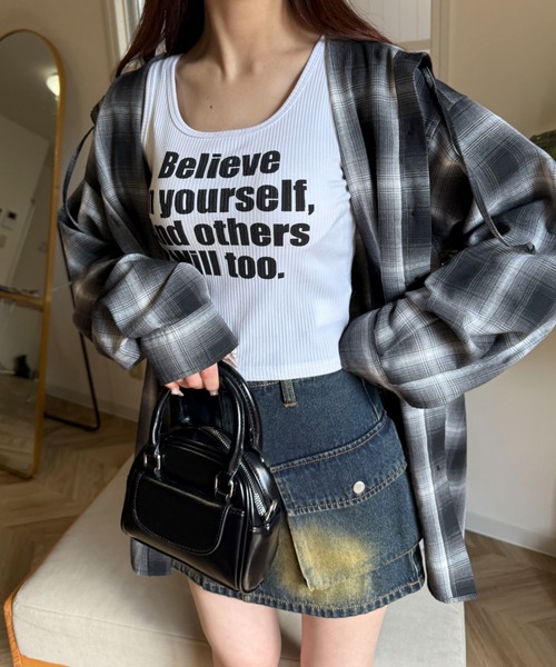 WEGO（ウィゴー） タンクトップ ノースリーブ WEGO/グラフィックカップ