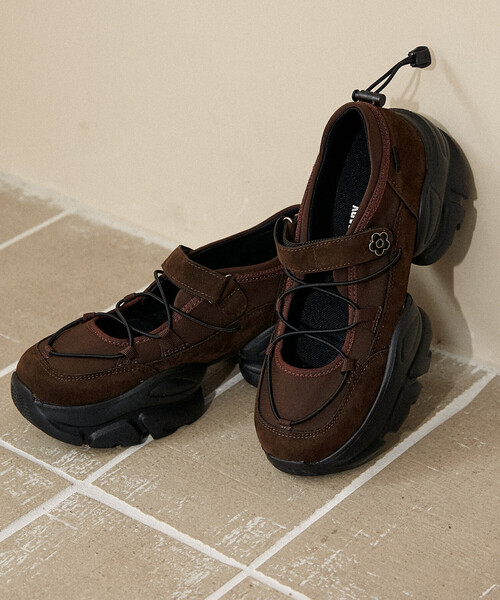 MARY QUANT × PUBLUX バレエ　スニーカー　ブラック　23.5 PUBLUX スニーカー MARY QUANT × PUBLUX/マリークワント クロス