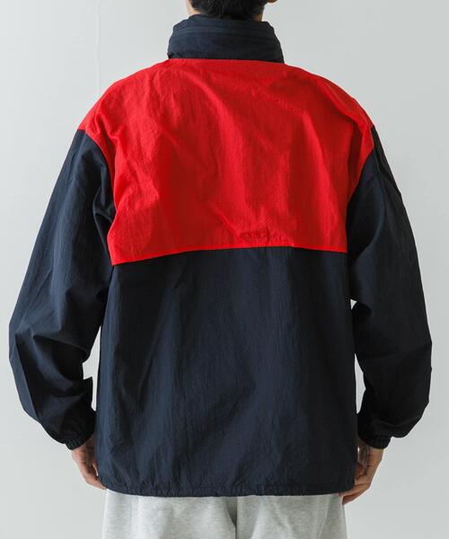 【NVY×RED】LOTTO COLORBLOCK  H/ZIP BLOUSON LOTTO（ロット） ブルゾン アウター LOTTO COLORBLOCK H/ZIP BLOUSON
